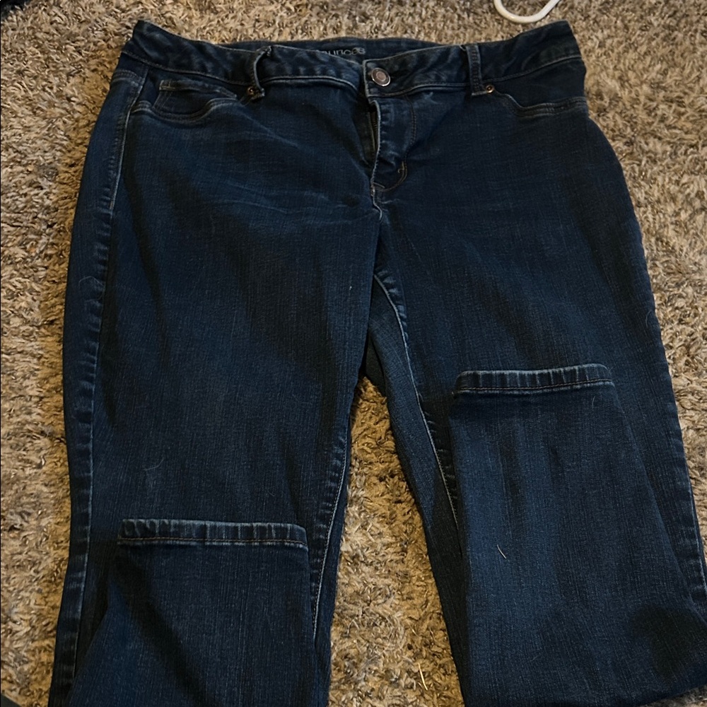 Maurices Dark Blue Straight Leg Jeans